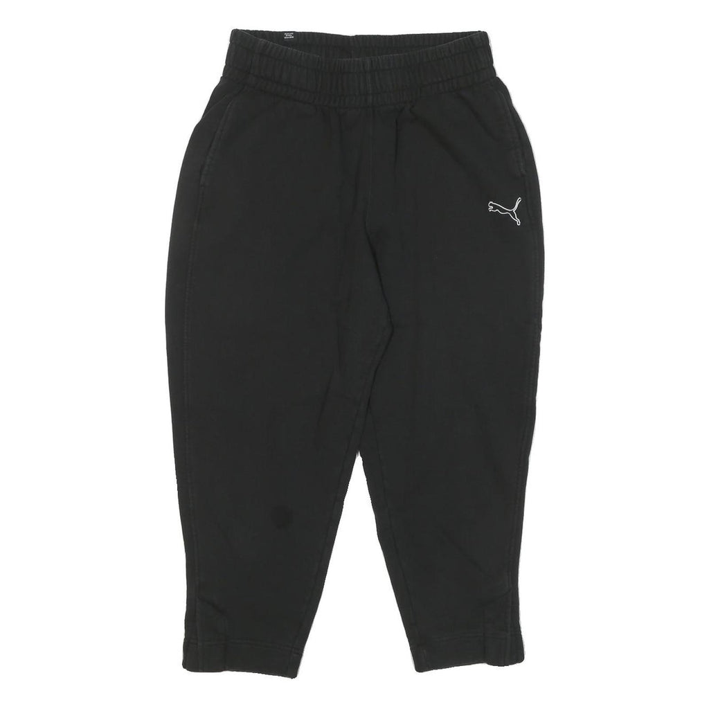 PUMA Mens Joggers Black M W30 L24 Slim Tapered Cotton Blend Sportswear