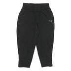 PUMA Mens Joggers Black M W30 L24 Slim Tapered Cotton Blend Sportswear