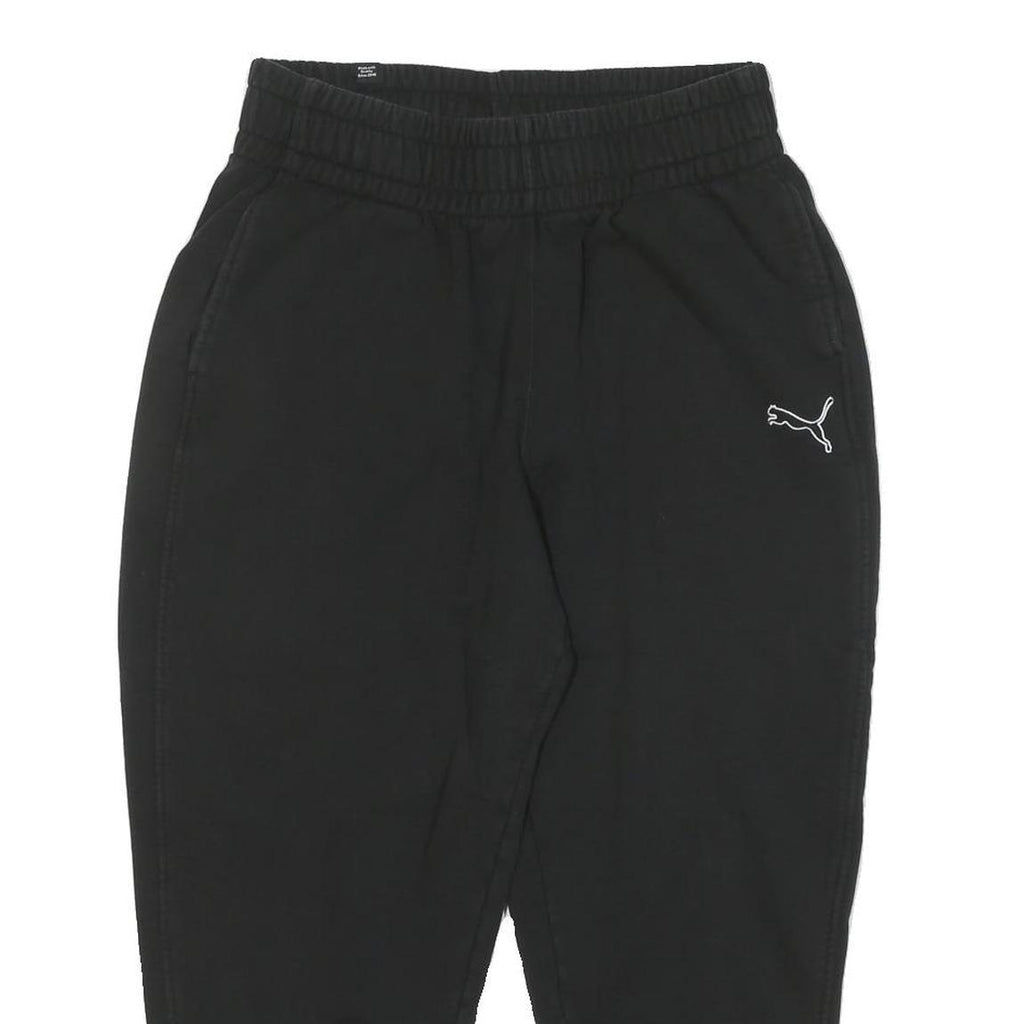 PUMA Mens Joggers Black M W30 L24 Slim Tapered Cotton Blend Sportswear