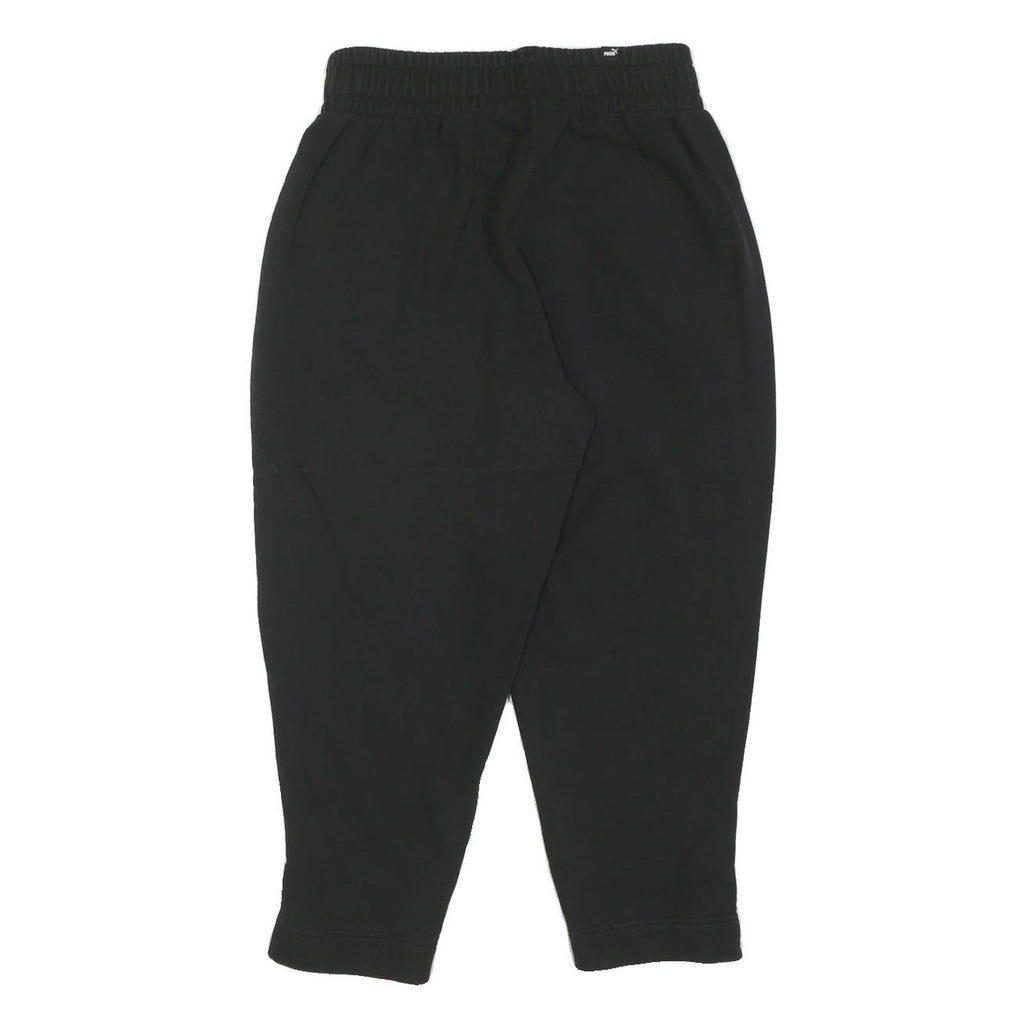 PUMA Mens Joggers Black M W30 L24 Slim Tapered Cotton Blend Sportswear