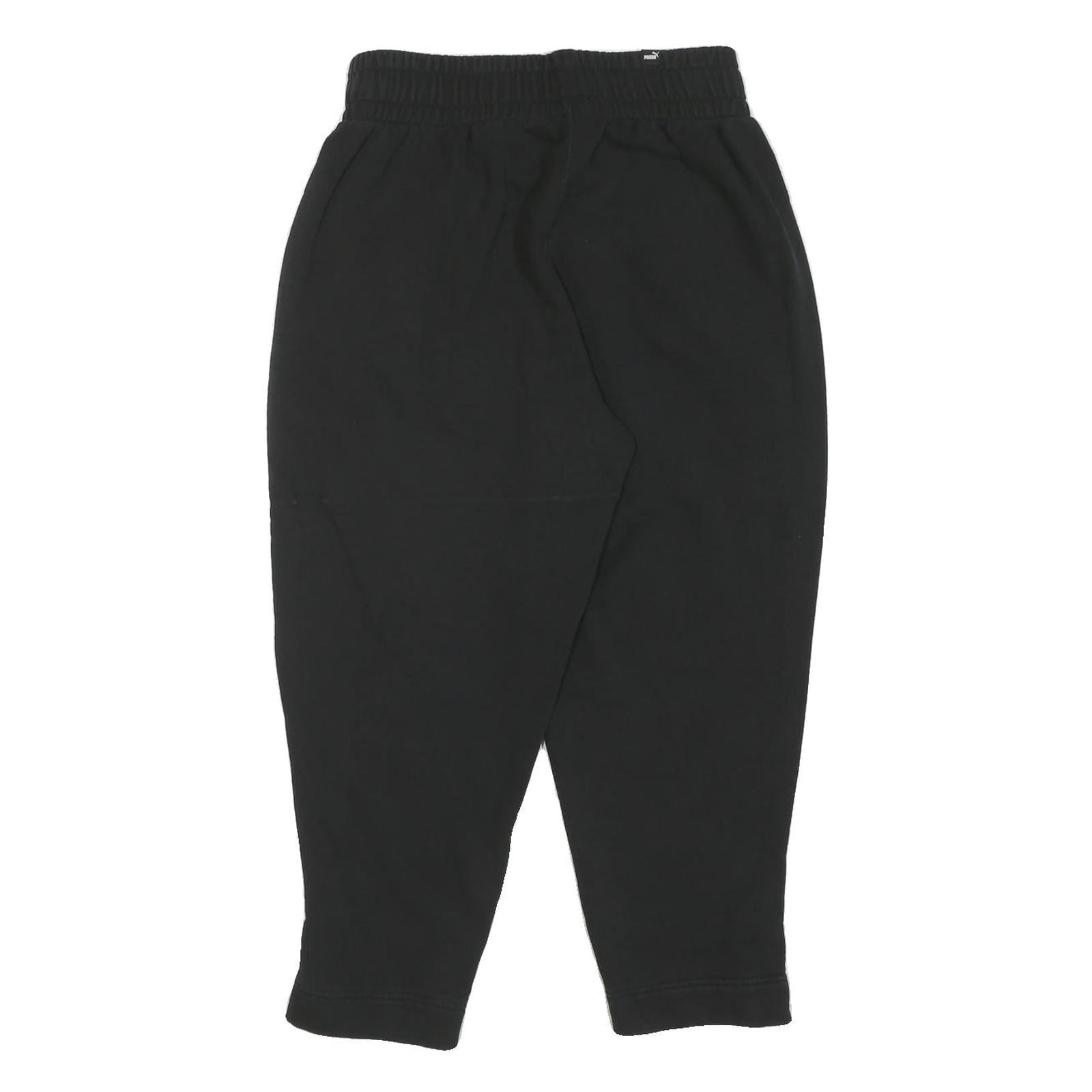 PUMA Mens Joggers Black M W30 L24 Slim Tapered Cotton Blend Sportswear