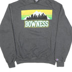 CHAMPION Mens Grey Bowness Pullover Hoodie M Cotton Blend Casual Streetwear