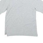 TIMBERLAND Mens Grey Short Sleeve Polo Shirt S Embroidered Logo Cotton Blend