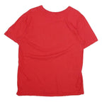 NIKE Mens Red Logo Graphic T-Shirt M Short Sleeve Crew Neck Cotton Casual