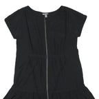 GAP Womens Black Day Polyester Blend Mini Dress UK 12 Zip Front Casual
