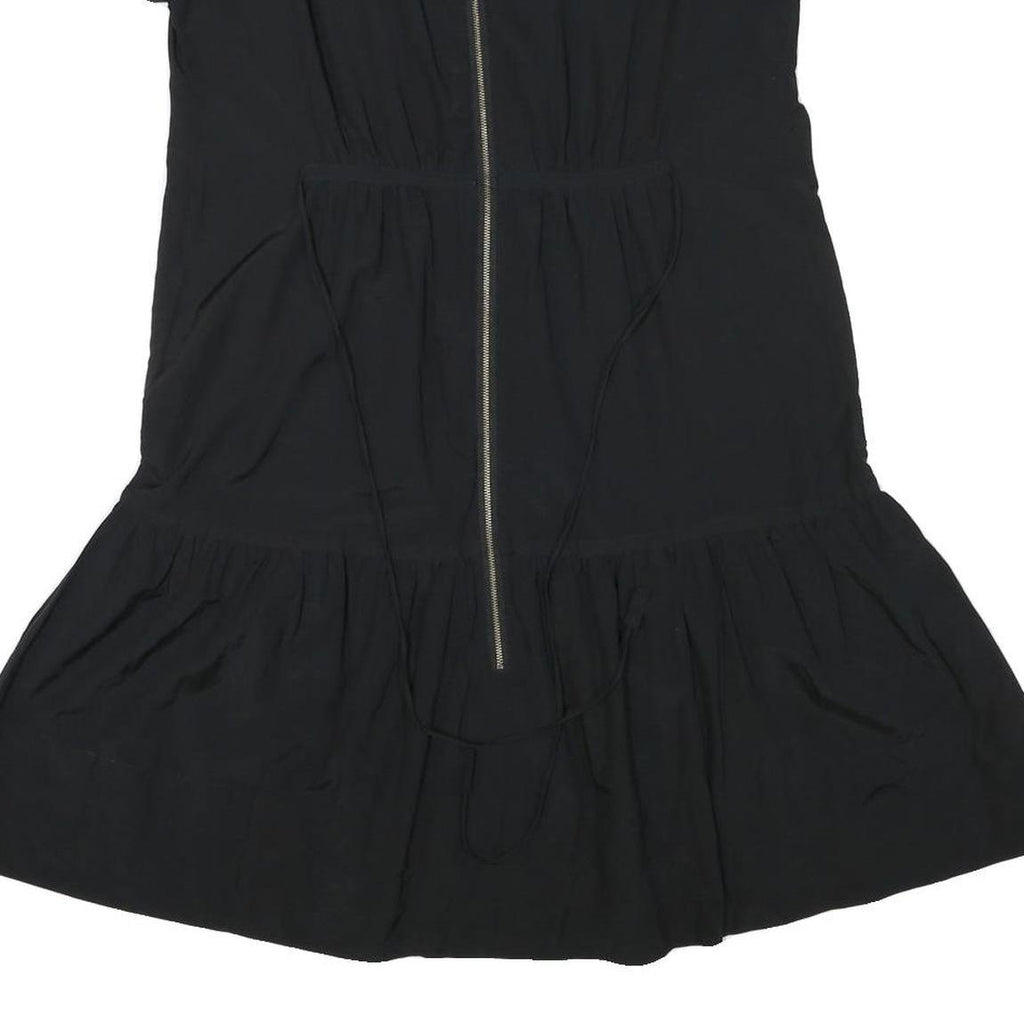 GAP Womens Black Day Polyester Blend Mini Dress UK 12 Zip Front Casual