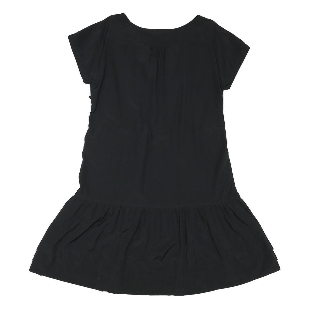 GAP Womens Black Day Polyester Blend Mini Dress UK 12 Zip Front Casual