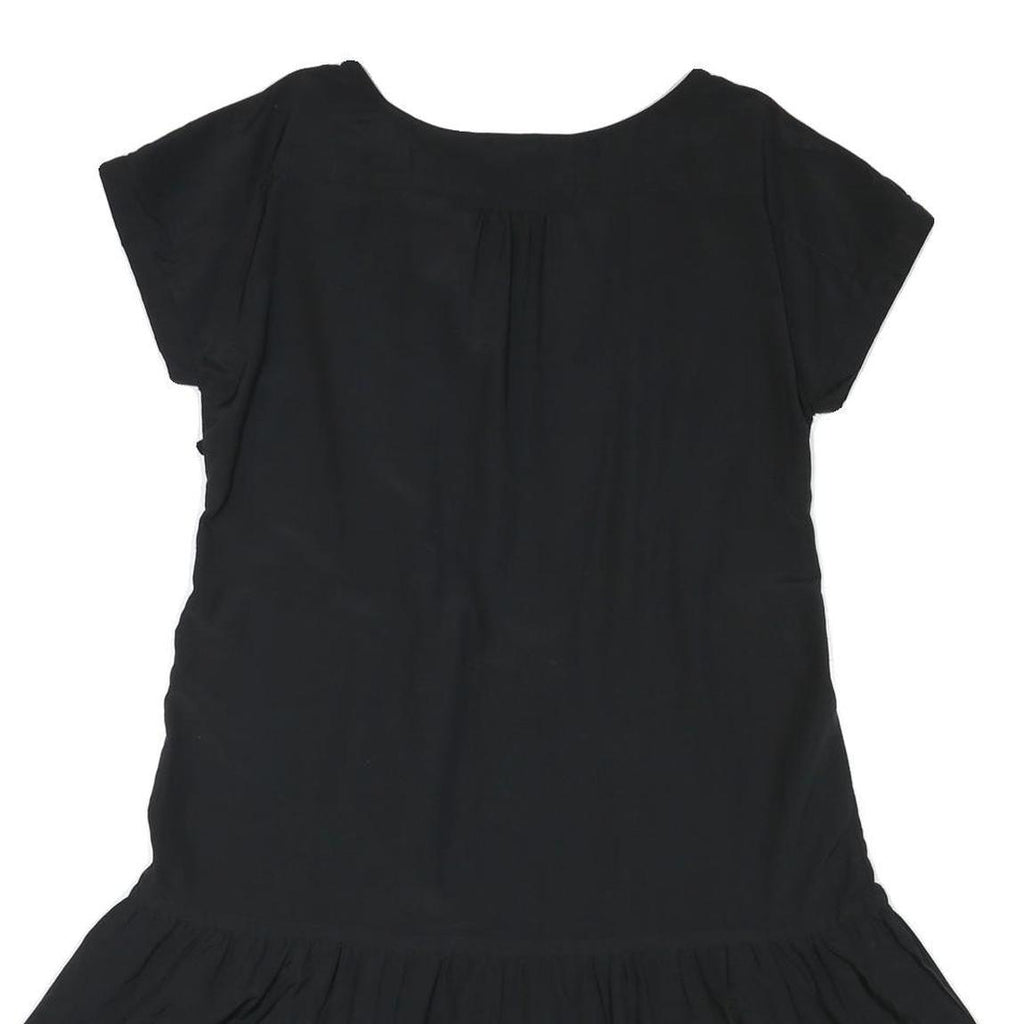 GAP Womens Black Day Polyester Blend Mini Dress UK 12 Zip Front Casual