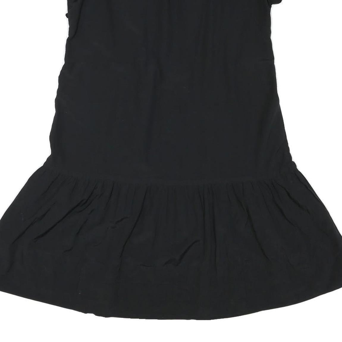 GAP Womens Black Day Polyester Blend Mini Dress UK 12 Zip Front Casual