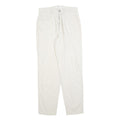 MAC Womens Linen Blend White Regular Fit Straight Leg Trousers W28 L30 Stylish