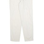 MAC Womens Linen Blend White Regular Fit Straight Leg Trousers W28 L30 Stylish