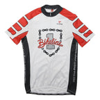 CUORE Mens White & Red Bikeline Graphic Cycling T-Shirt XL Short Sleeve Crew