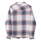 TALLY WEIJL Womens Blue & Pink Check Shirt M Cotton Blend Casual Button Down