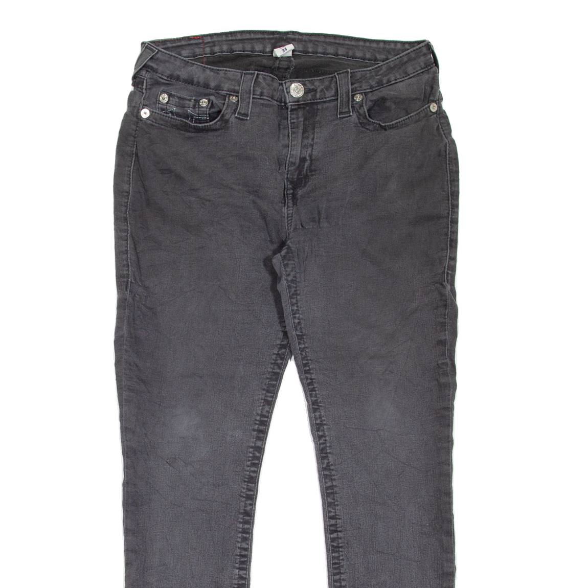 TRUE RELIGION Womens Jeans Grey Slim Skinny W30 L28