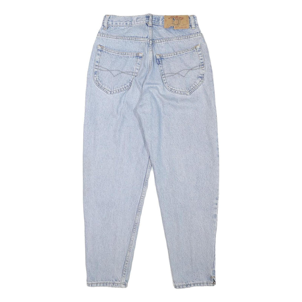 JEFFERY JEANS Womens Jeans Blue Relaxed Tapered Denim Light W26 L26 Stylish