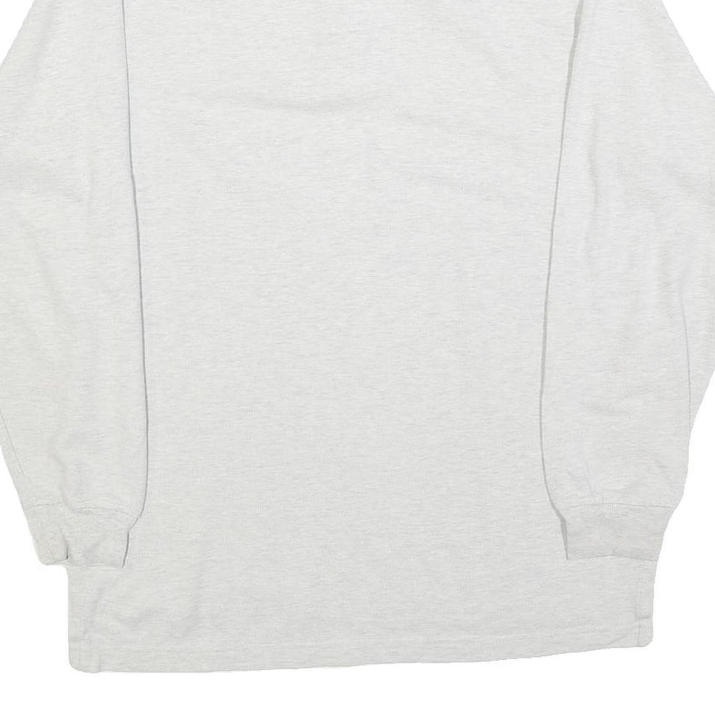 TOMMY HILFIGER Mens White Long Sleeve Plain M Cotton Blend Polo Shirt