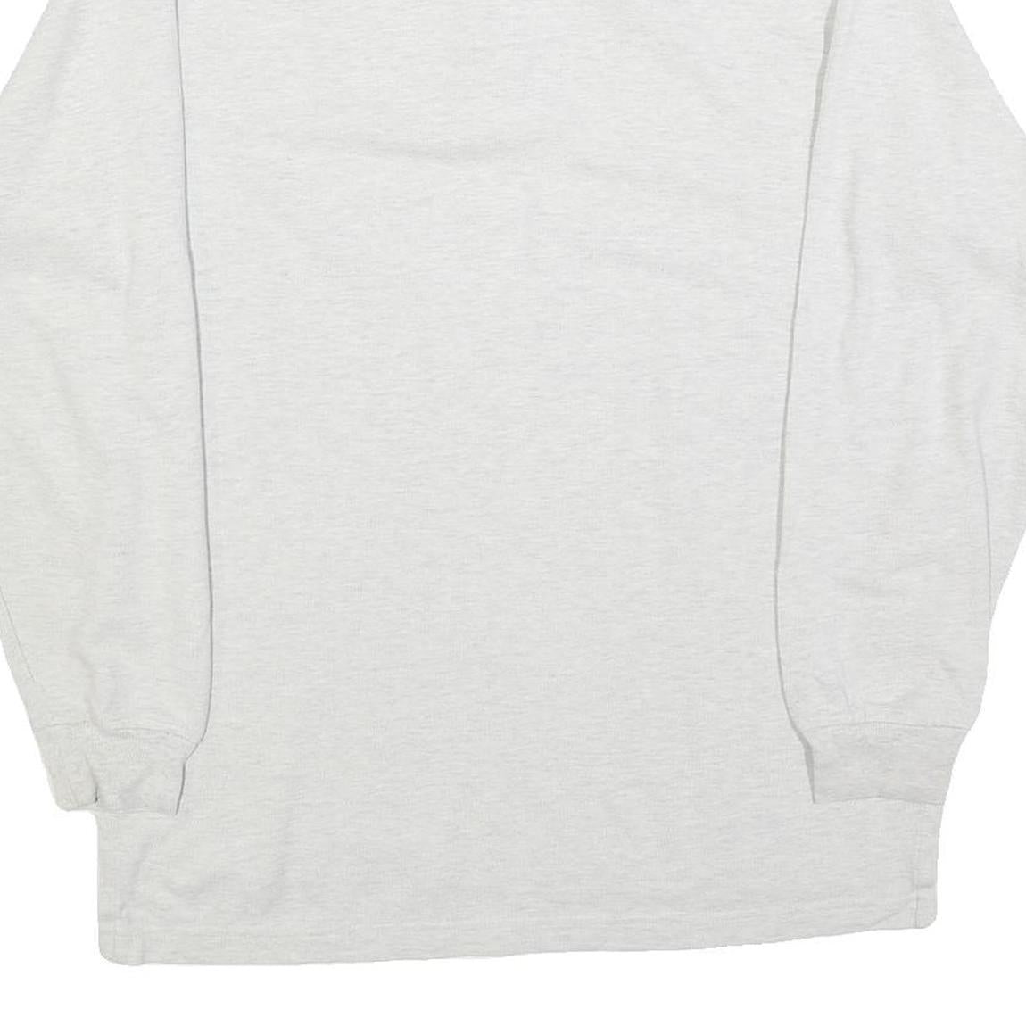 TOMMY HILFIGER Mens White Long Sleeve Plain M Cotton Blend Polo Shirt