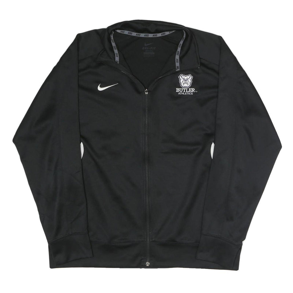 NIKE Mens Black Butler Athletics Zip Jacket L Polyester Blend Athletic