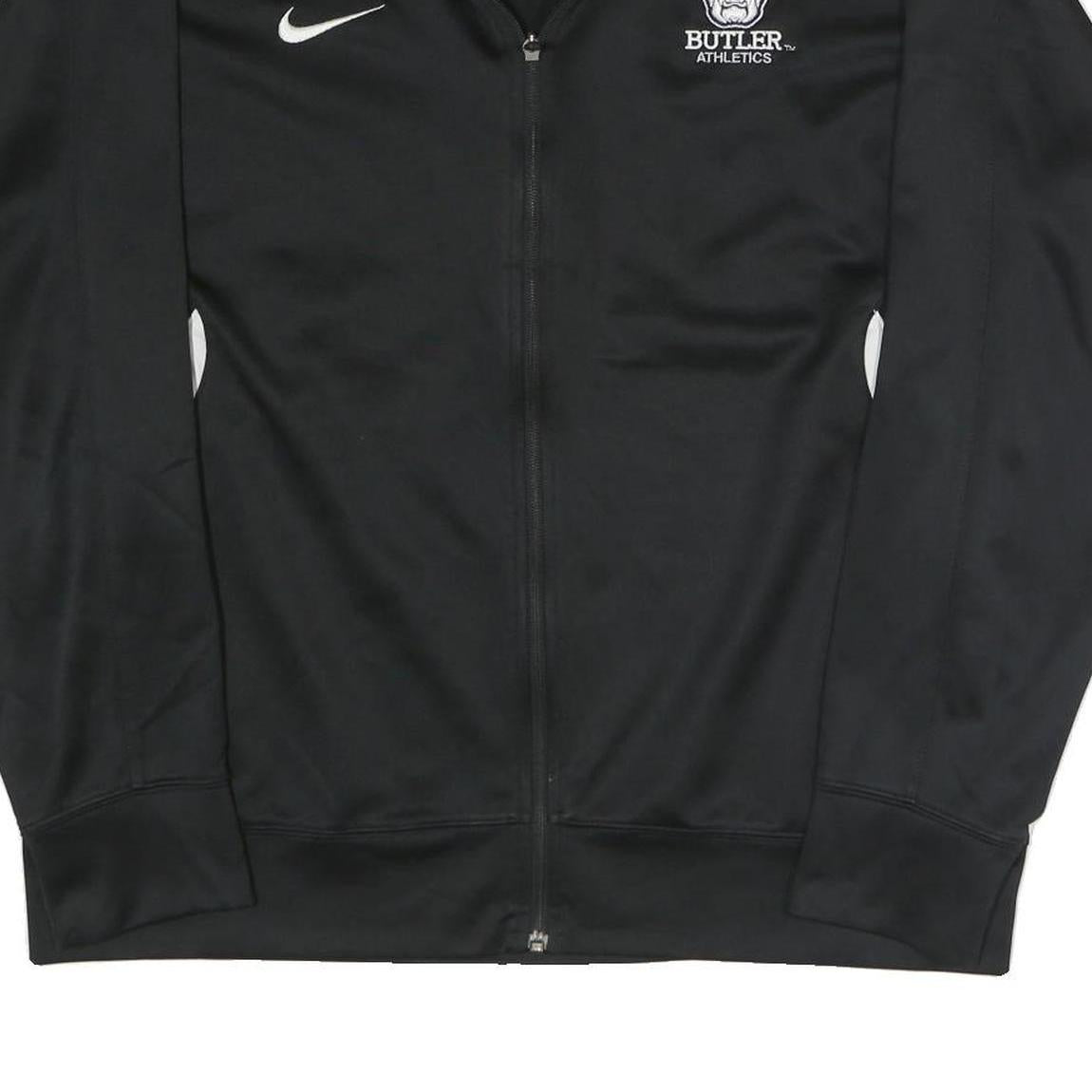 NIKE Mens Black Butler Athletics Zip Jacket L Polyester Blend Athletic