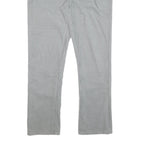 NAUTICA Mens Cotton Blend Grey Slim Straight Trousers W37 L33 Casual Zip