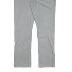 NAUTICA Mens Cotton Blend Grey Slim Straight Trousers W37 L33 Casual Zip