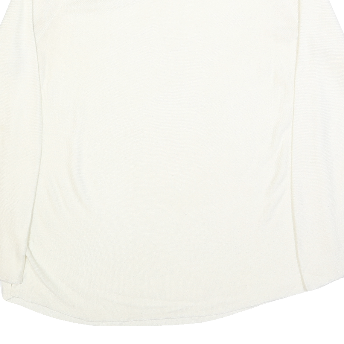 CALVIN KLEIN Womens White Plain Acrylic Jumper Crew Neck Basic Knit L Soft