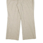 LAUREN RALPH LAUREN Womens Wool Beige Relaxed Straight Trousers W33 L29 Toggle