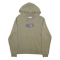 ADIDAS Womens Green & Purple Logo Pullover Hoodie S Casual Cotton Blend
