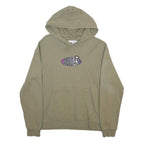 ADIDAS Womens Green & Purple Logo Pullover Hoodie S Casual Cotton Blend