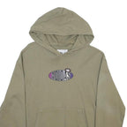 ADIDAS Womens Green & Purple Logo Pullover Hoodie S Casual Cotton Blend