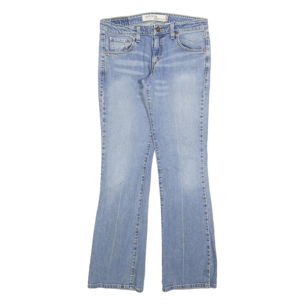 LEVI'S Womens 518 Bootcut Jeans Light Blue Denim Cotton Blend Regular W32 L32