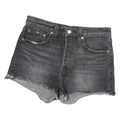 LEVI'S Womens Shorts Black Denim Cut-Off M W28 Casual Summer Wear