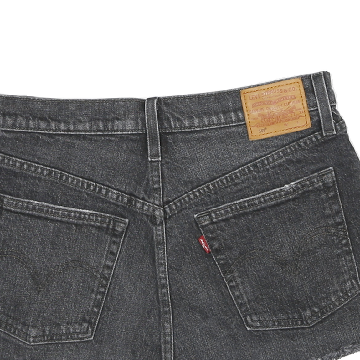 LEVI'S Womens Shorts Black Denim Cut-Off M W28 Casual Summer Wear
