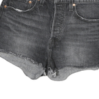 LEVI'S Womens Shorts Black Denim Cut-Off M W28 Casual Summer Wear