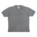LOTTO Mens Grey Short Sleeve Plain 2XL Cotton Blend Polo Shirt Casual