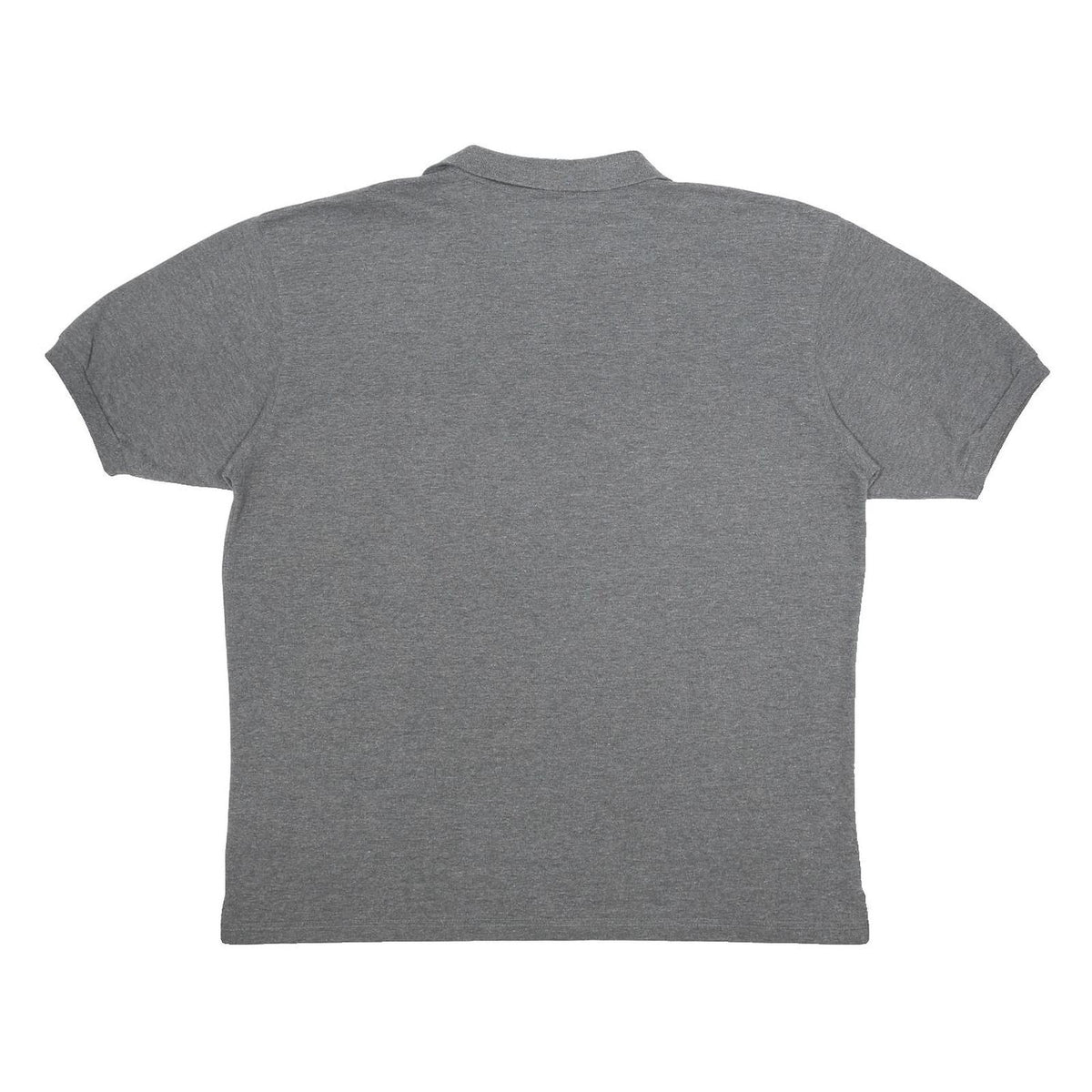 LOTTO Mens Grey Short Sleeve Plain 2XL Cotton Blend Polo Shirt Casual