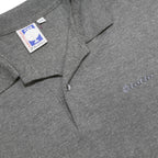 LOTTO Mens Grey Short Sleeve Plain 2XL Cotton Blend Polo Shirt Casual