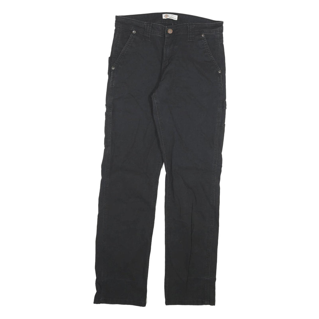 DICKIES Womens Slim Black Denim Slim Jeans W28 L30 Workwear Utility Style