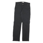 DICKIES Womens Slim Black Denim Slim Jeans W28 L30 Workwear Utility Style