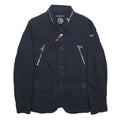 NAPAPIJRI Mens Blue XL Cotton Zip Jacket Classic Casual Style