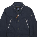 NAPAPIJRI Mens Blue XL Cotton Zip Jacket Classic Casual Style