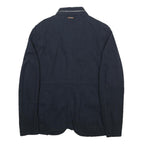 NAPAPIJRI Mens Blue XL Cotton Zip Jacket Classic Casual Style