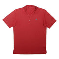 ADIDAS Mens Red Cotton Blend Short Sleeve Polo Shirt S Basic Casual Top