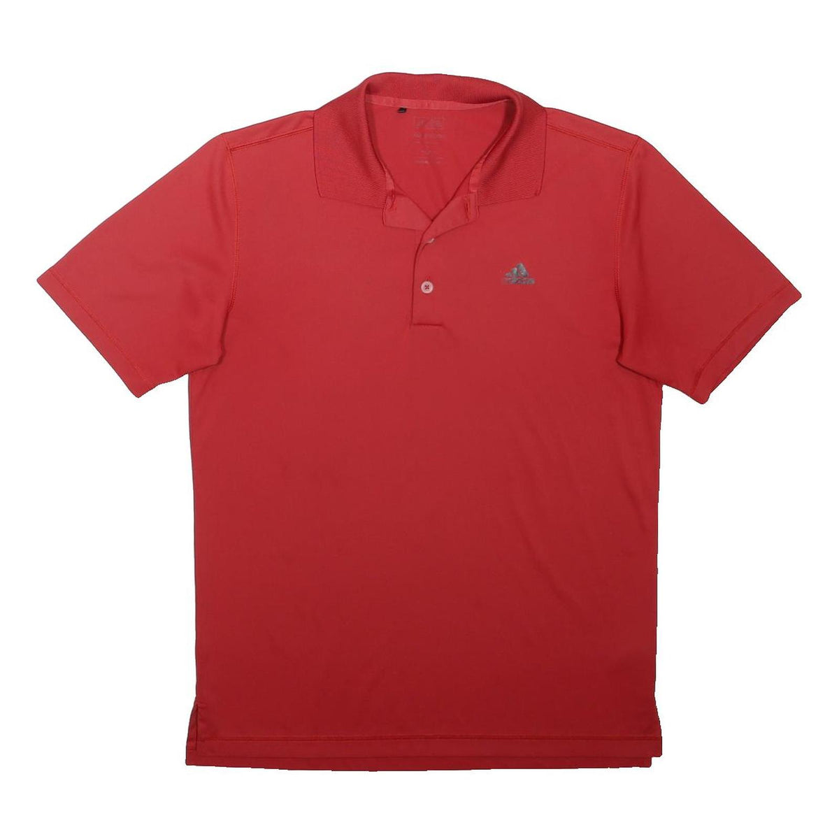 ADIDAS Mens Red Cotton Blend Short Sleeve Polo Shirt S Basic Casual Top