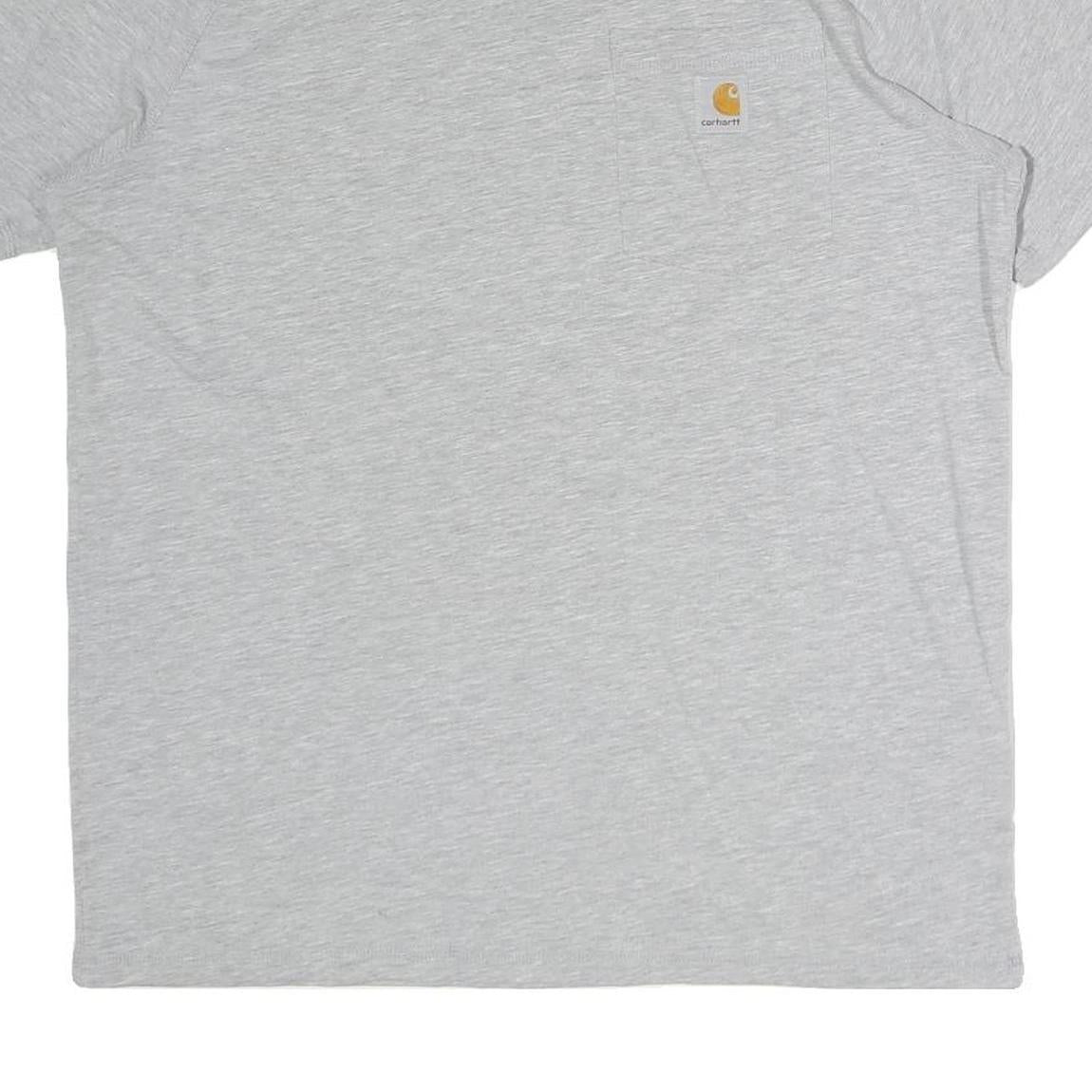 CARHARTT Mens Grey Pocket T-Shirt M Short Sleeve Crew Neck Workwear Cotton