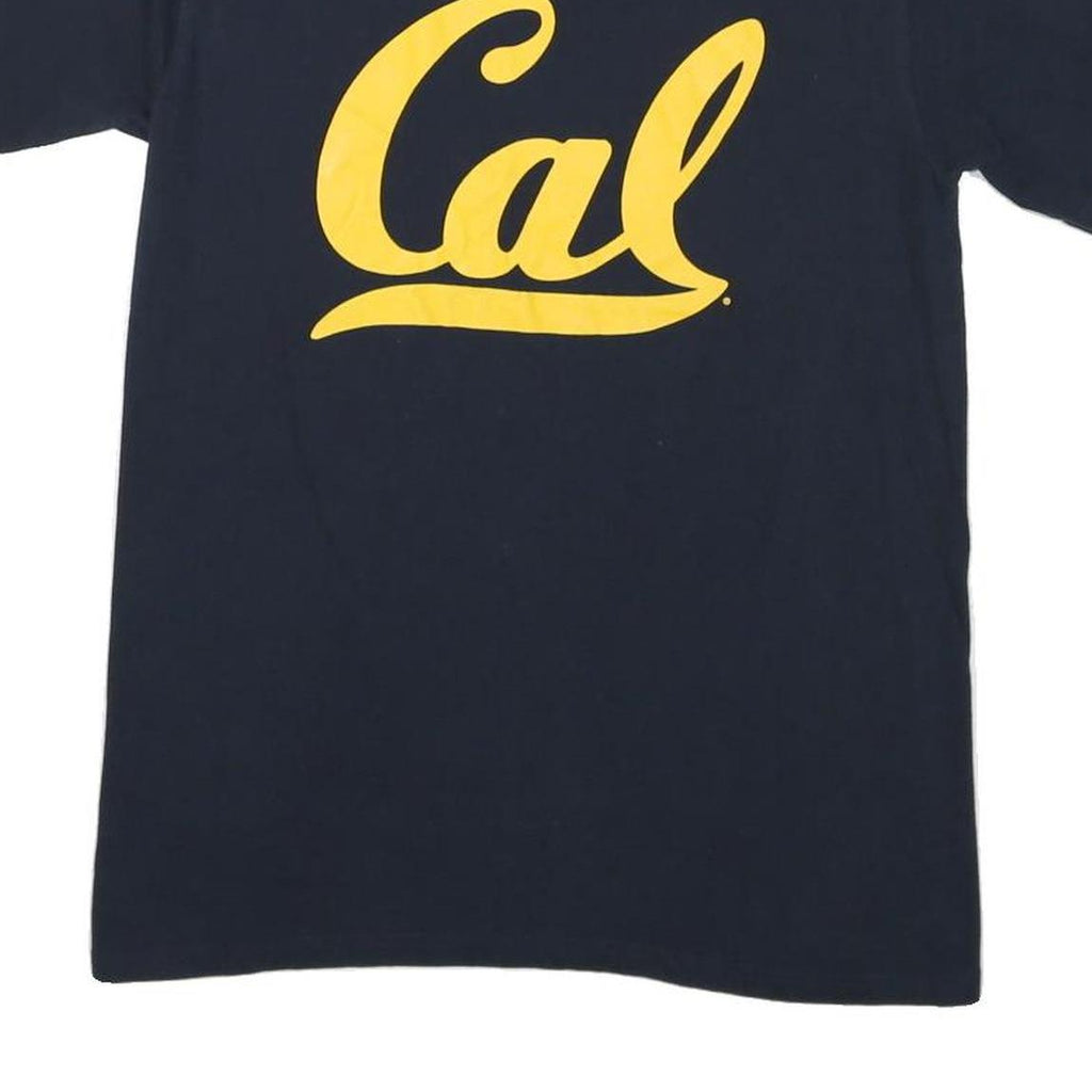 CHAMPION Mens Navy Blue Cal Graphic T-Shirt M Short Sleeve Crew Neck Cotton