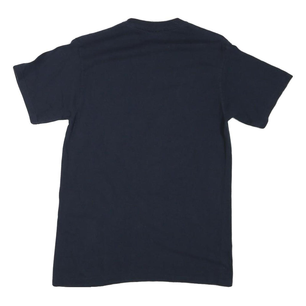 CHAMPION Mens Navy Blue Cal Graphic T-Shirt M Short Sleeve Crew Neck Cotton