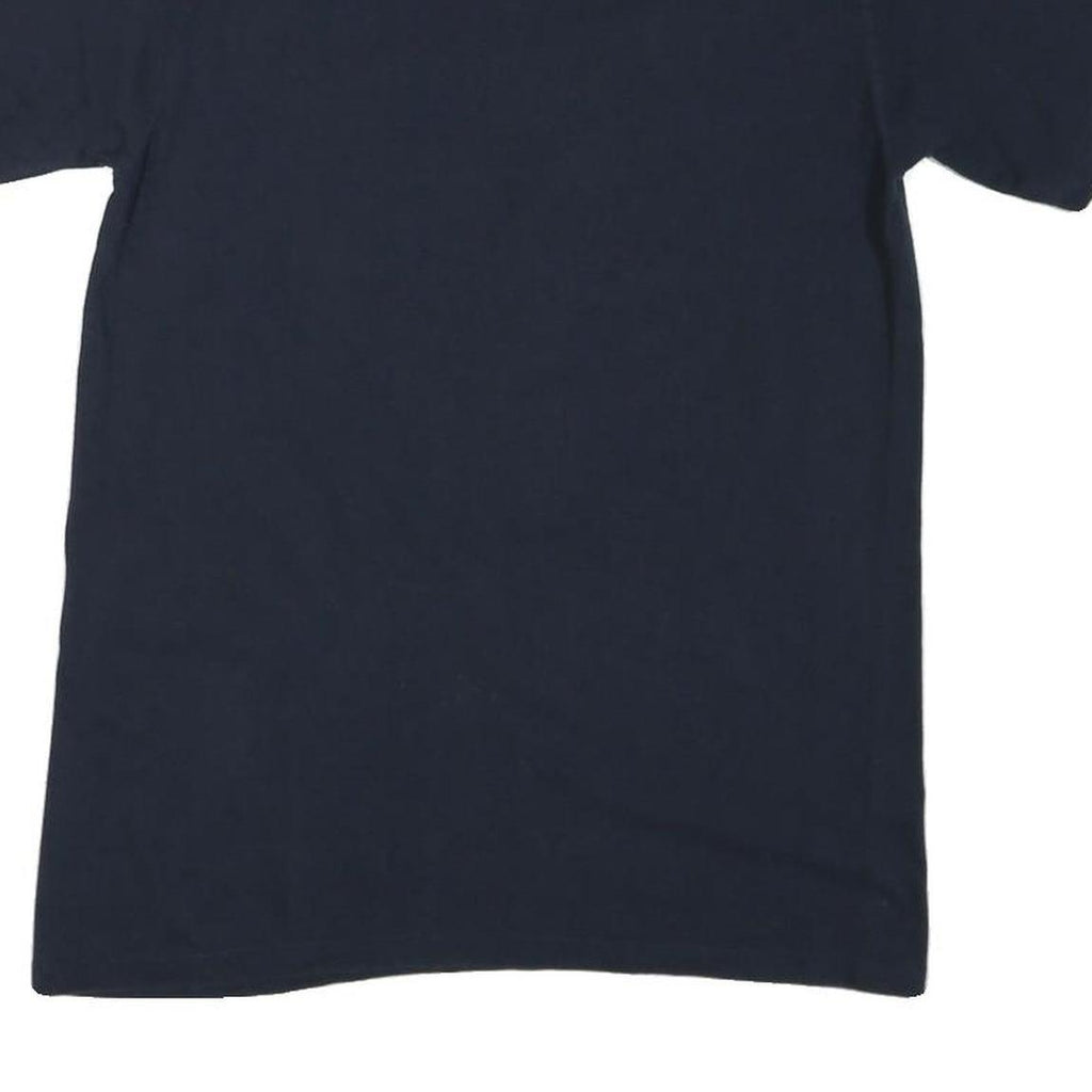 CHAMPION Mens Navy Blue Cal Graphic T-Shirt M Short Sleeve Crew Neck Cotton