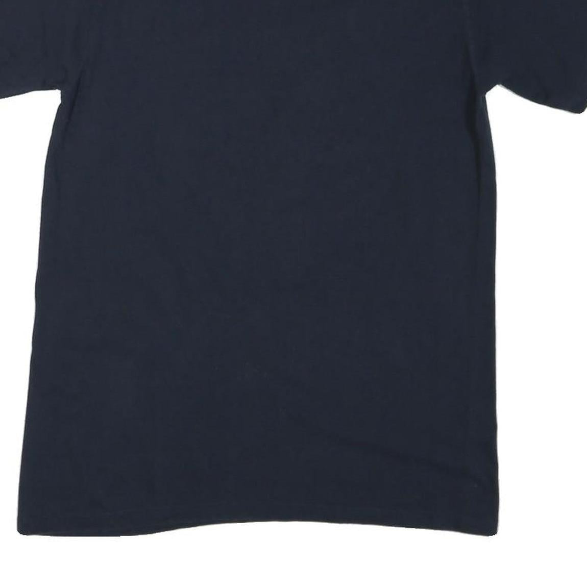 CHAMPION Mens Navy Blue Cal Graphic T-Shirt M Short Sleeve Crew Neck Cotton