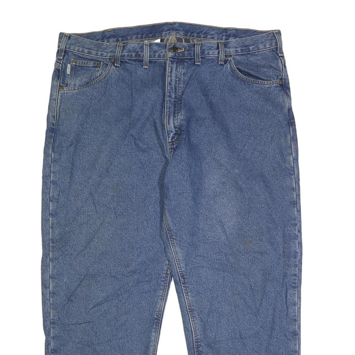 CARHARTT Mens Jeans Blue Relaxed Straight Denim Medium W44 L30 Classic Workwear